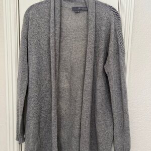 360 Sweater Charcoal Open Cardigan
